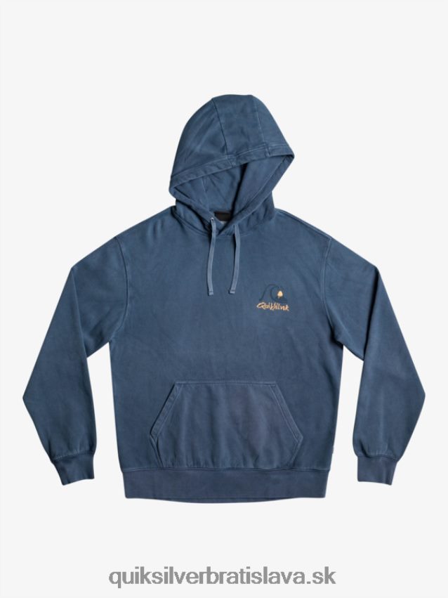 neónová mikina s kapucňou Quiksilver muži B80HXR1355 Beringovo more