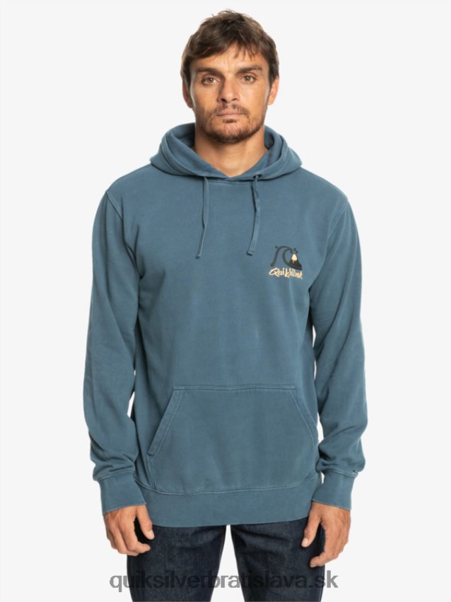 neónová mikina s kapucňou Quiksilver muži B80HXR1355 Beringovo more