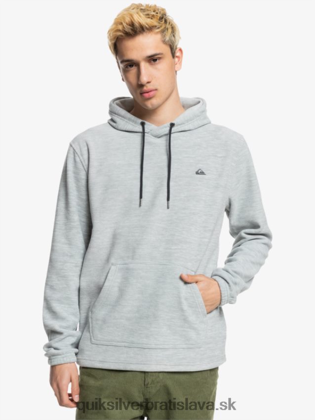 nevyhnutná mikina s kapucňou Quiksilver muži B80HXR1490 svetlosivý vres