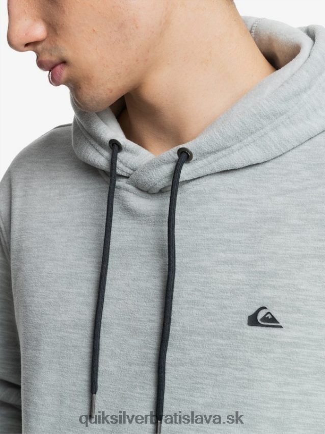 nevyhnutná mikina s kapucňou Quiksilver muži B80HXR1490 svetlosivý vres