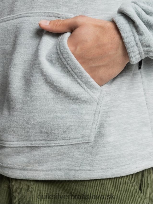 nevyhnutná mikina s kapucňou Quiksilver muži B80HXR1490 svetlosivý vres