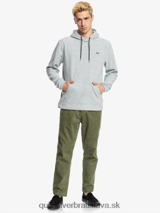 nevyhnutná mikina s kapucňou Quiksilver muži B80HXR1490 svetlosivý vres