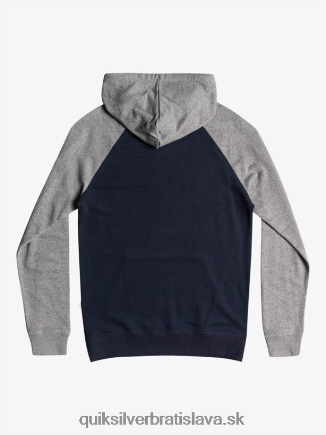 nevyhnutná mikina s kapucňou na zips Quiksilver muži B80HXR1514 svetlosivý vres/čierna