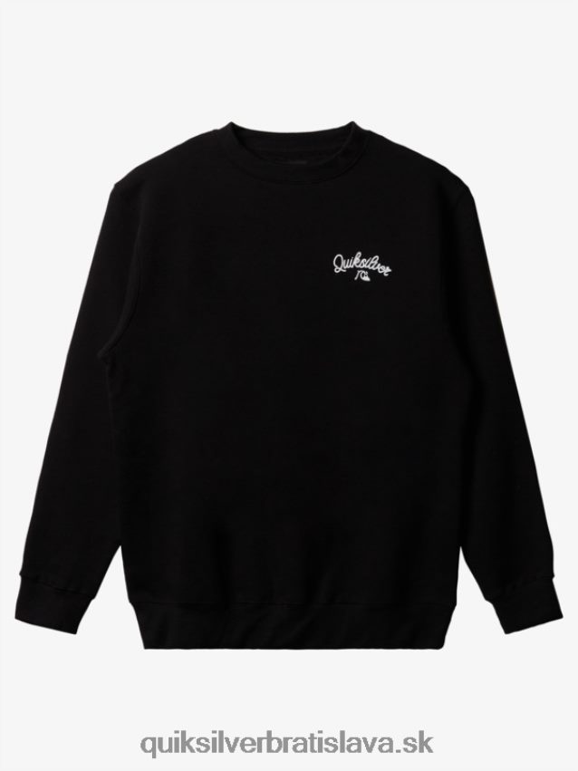 nová kombi mikina s výstrihom Quiksilver muži B80HXR1802 čierna