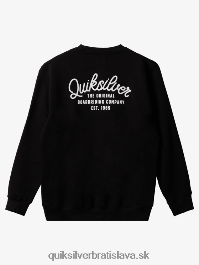 nová kombi mikina s výstrihom Quiksilver muži B80HXR1802 čierna