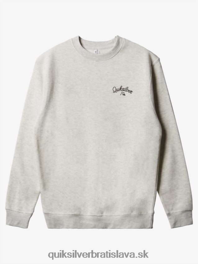 nová kombi mikina s výstrihom Quiksilver muži B80HXR1803 vres z ovsených vločiek