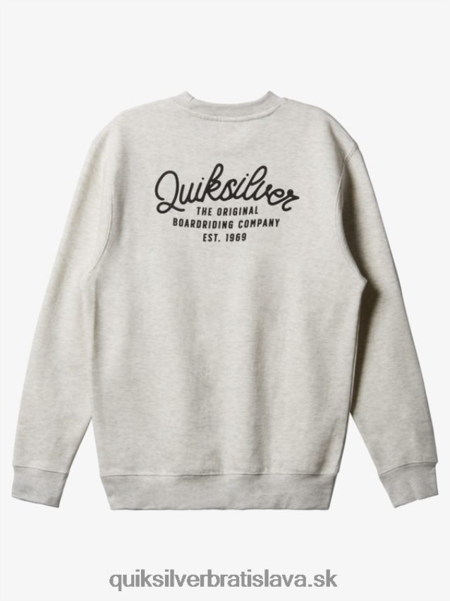 nová kombi mikina s výstrihom Quiksilver muži B80HXR1803 vres z ovsených vločiek
