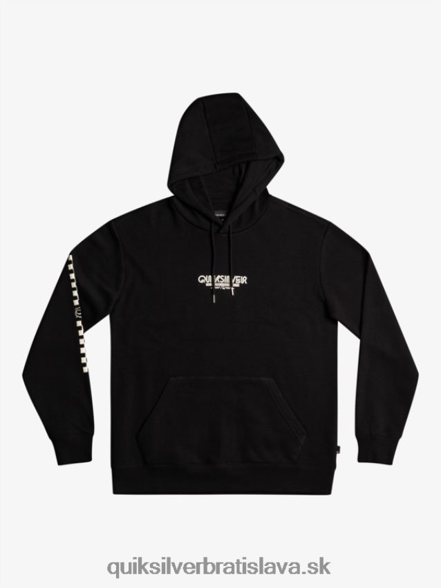 omni check mikina s kapucňou Quiksilver muži B80HXR1486 čierna