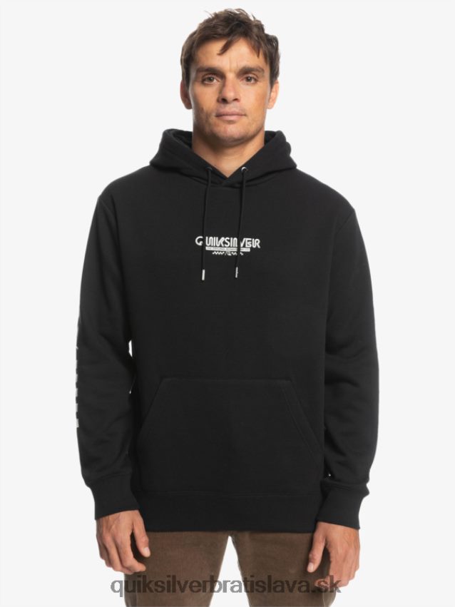 omni check mikina s kapucňou Quiksilver muži B80HXR1486 čierna
