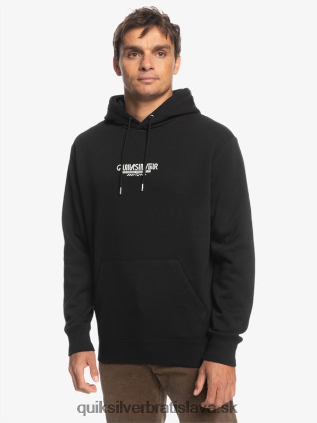 omni check mikina s kapucňou Quiksilver muži B80HXR1486 čierna
