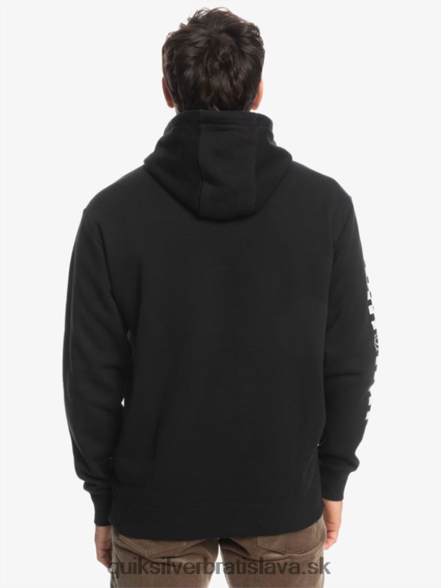 omni check mikina s kapucňou Quiksilver muži B80HXR1486 čierna
