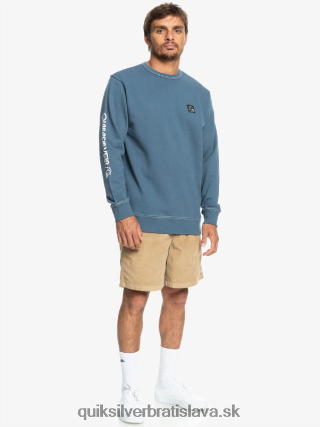 originálna mikina Quiksilver muži B80HXR1114 Beringovo more