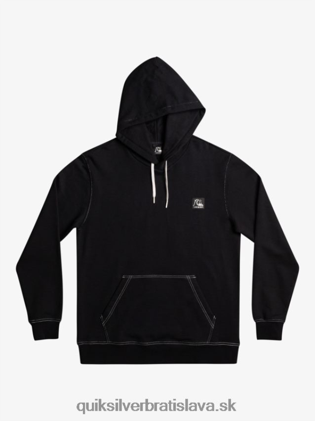 originálna mikina s kapucňou Quiksilver muži B80HXR1033 čierna
