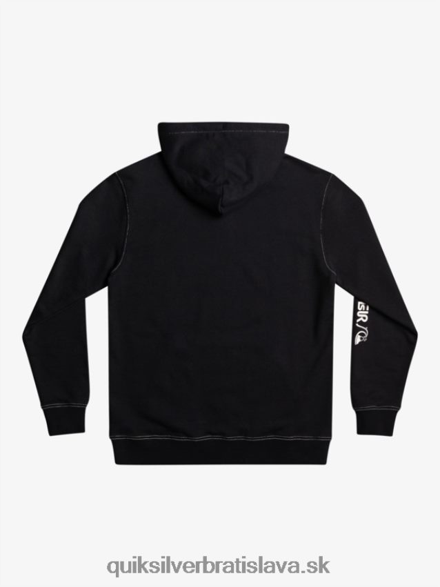 originálna mikina s kapucňou Quiksilver muži B80HXR1033 čierna