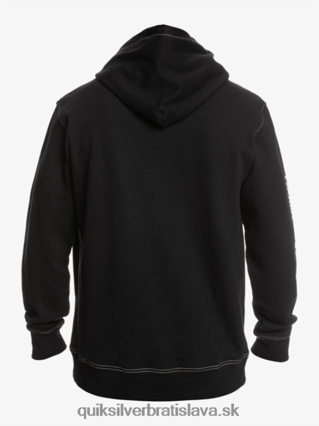 originálna mikina s kapucňou Quiksilver muži B80HXR1033 čierna