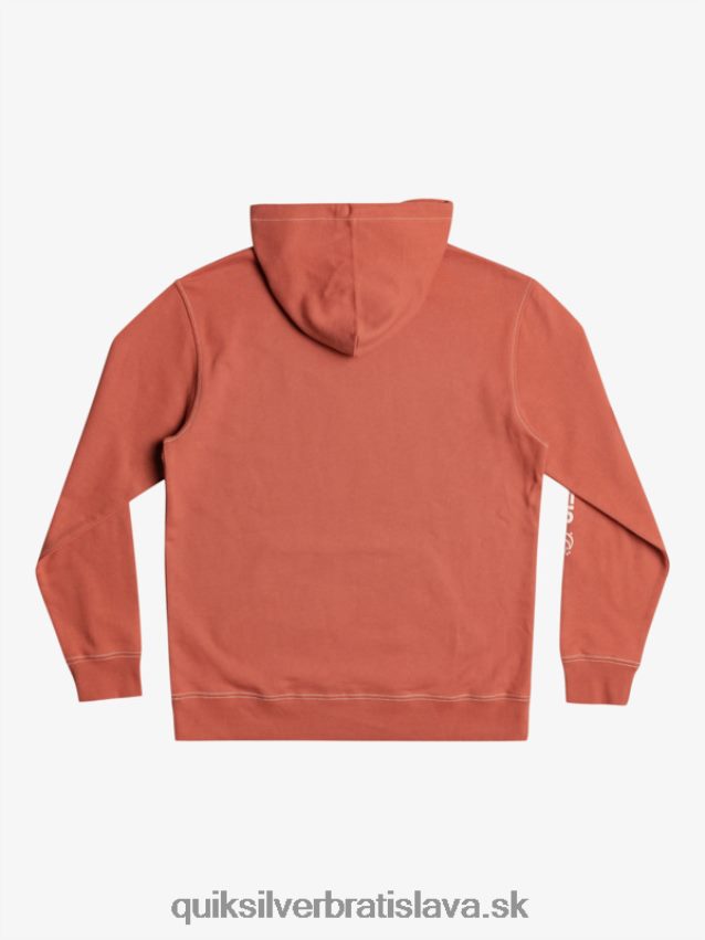 originálna mikina s kapucňou Quiksilver muži B80HXR1034 marsala