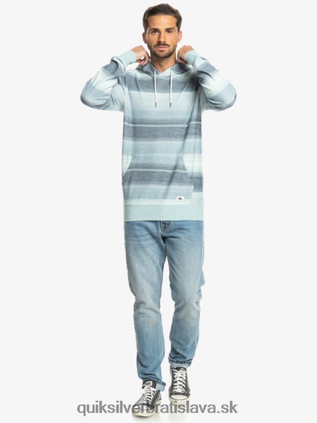 skvelá otway mikina s kapucňou Quiksilver muži B80HXR1246 provensálska modrá skvelý otway