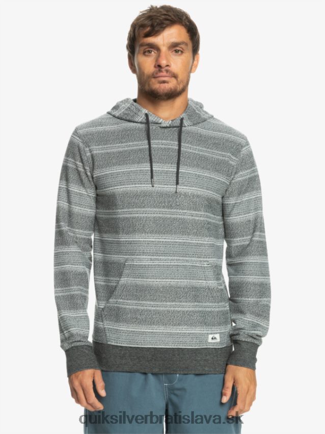 skvelá otway mikina s kapucňou Quiksilver muži B80HXR580 čierny otway pruh