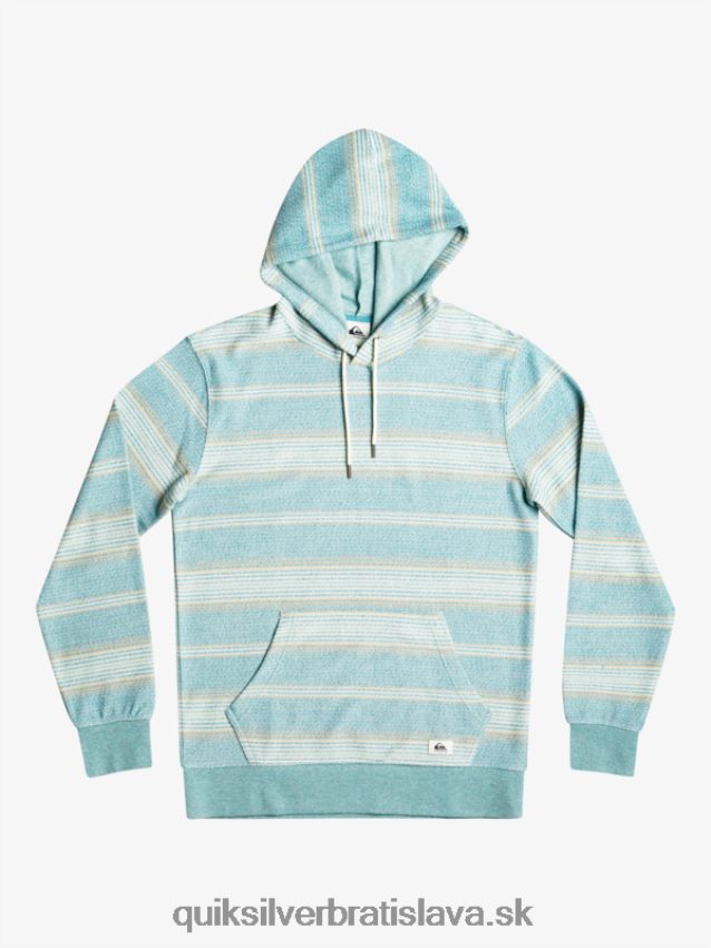 skvelá otway mikina s kapucňou Quiksilver muži B80HXR581 Brittany blue otway prúžok