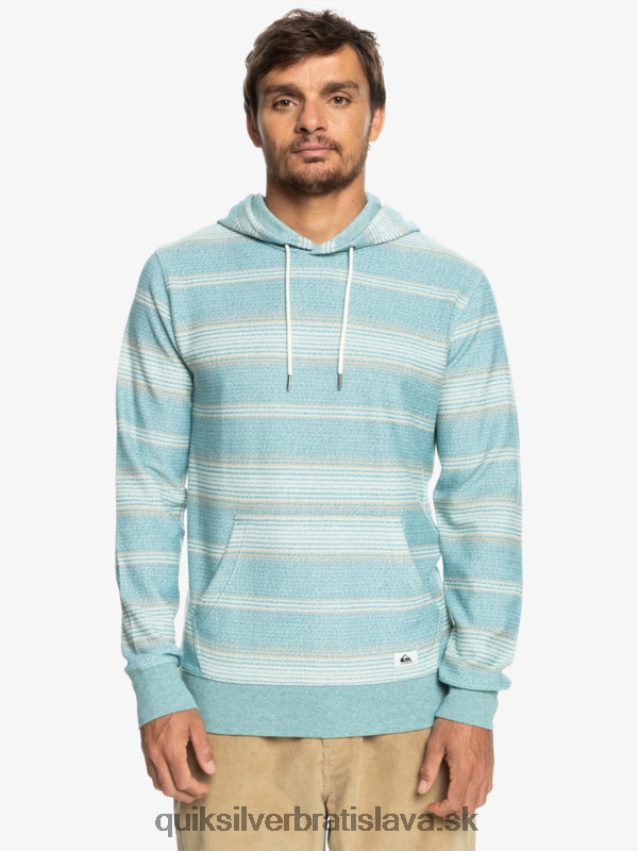 skvelá otway mikina s kapucňou Quiksilver muži B80HXR581 Brittany blue otway prúžok