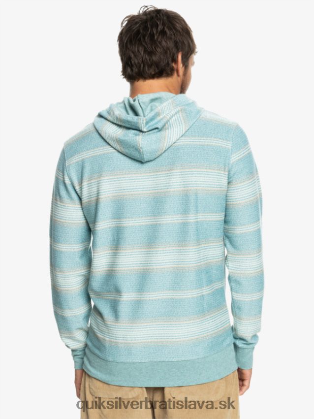 skvelá otway mikina s kapucňou Quiksilver muži B80HXR581 Brittany blue otway prúžok