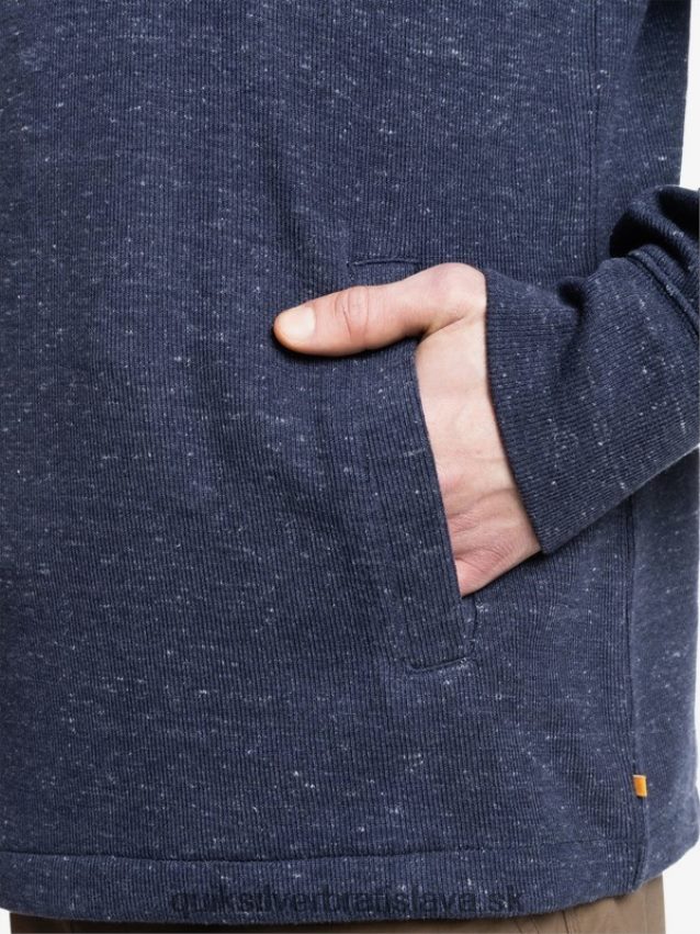 vodácka mikina so zapínaním na zips Quiksilver muži B80HXR1801 námornícke sako vres