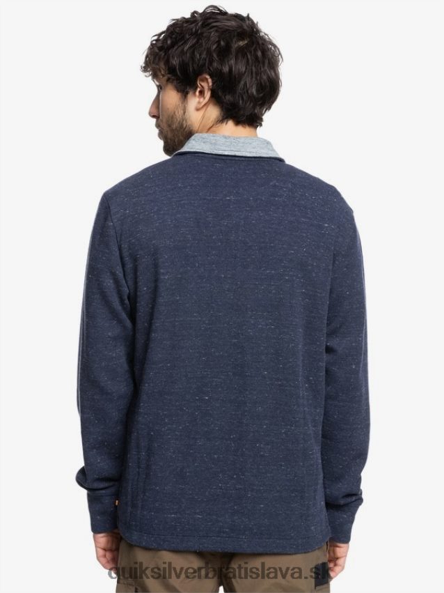 vodácka mikina so zapínaním na zips Quiksilver muži B80HXR1801 námornícke sako vres