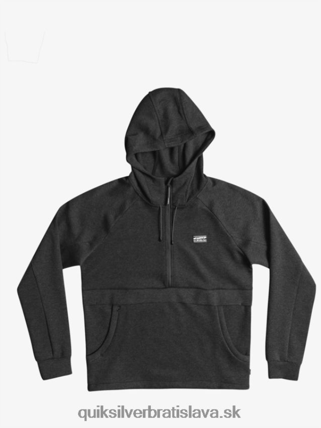 vyzliecť mikinu s kapucňou do polovice zipsu Quiksilver muži B80HXR1370 fantómový vres