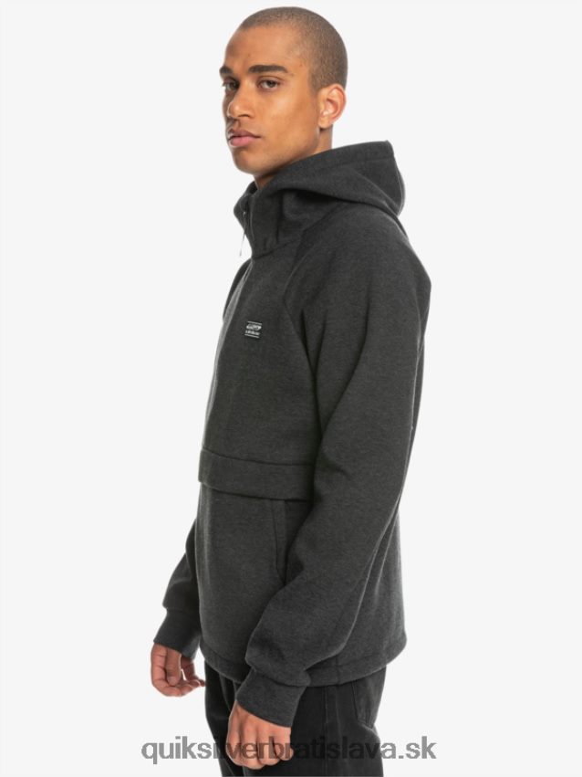 vyzliecť mikinu s kapucňou do polovice zipsu Quiksilver muži B80HXR1370 fantómový vres