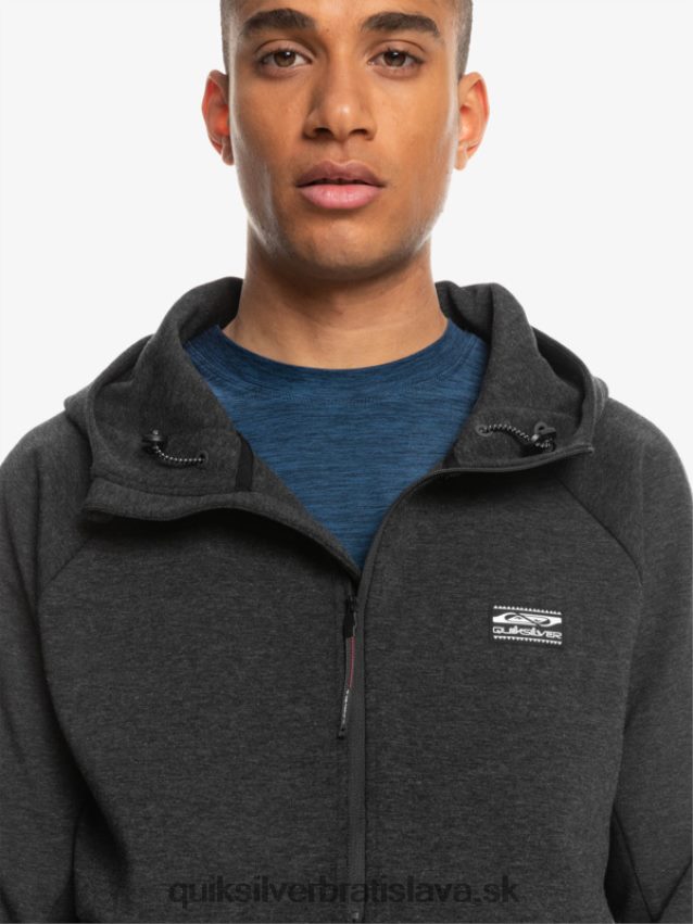 vyzliecť mikinu s kapucňou do polovice zipsu Quiksilver muži B80HXR1370 fantómový vres