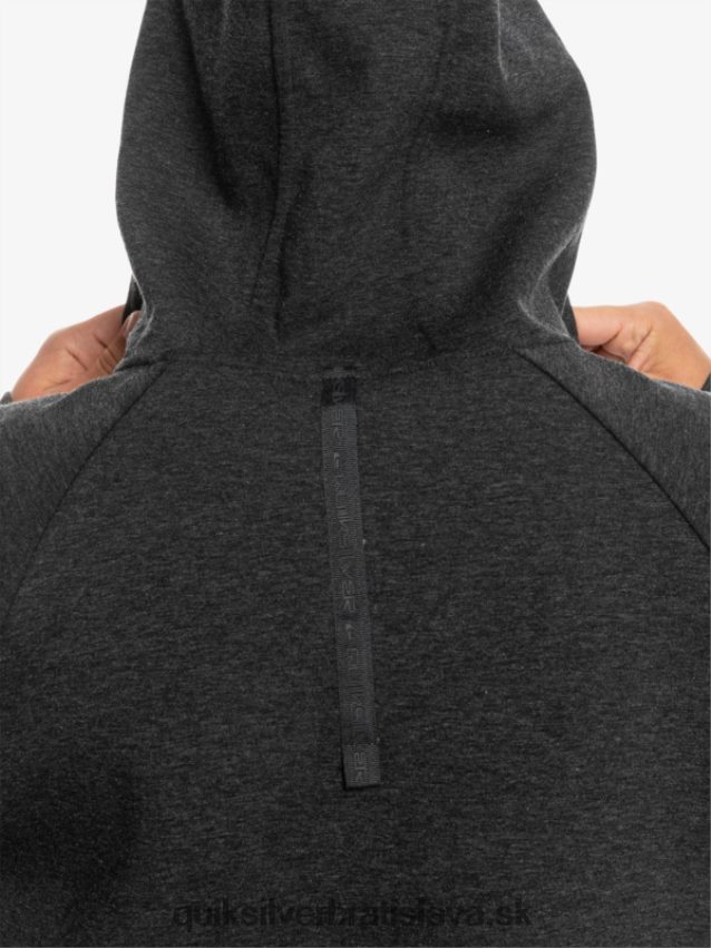 vyzliecť mikinu s kapucňou do polovice zipsu Quiksilver muži B80HXR1370 fantómový vres