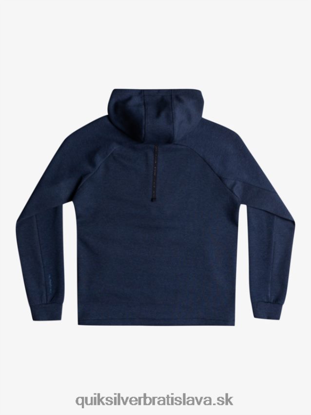 vyzliecť mikinu s kapucňou do polovice zipsu Quiksilver muži B80HXR1371 insígnie modrý vres