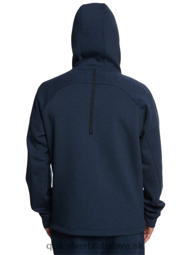 vyzliecť mikinu s kapucňou do polovice zipsu Quiksilver muži B80HXR1371 insígnie modrý vres