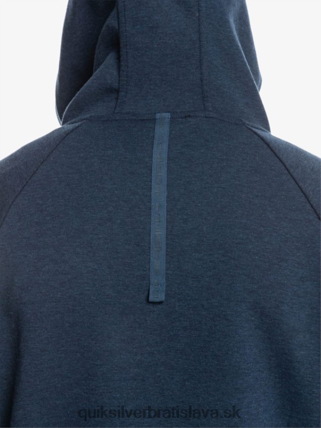 vyzliecť mikinu s kapucňou do polovice zipsu Quiksilver muži B80HXR1371 insígnie modrý vres
