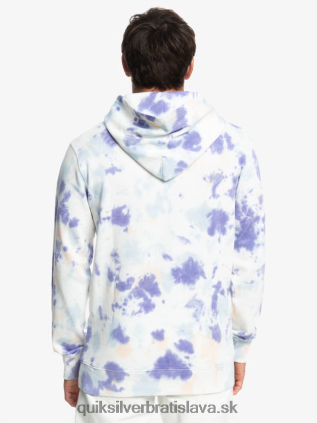 zakalená mikina s kapucňou Quiksilver muži B80HXR1502 broskyňový bič zakalený kravatový farbivo