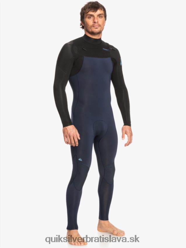 3/2 každodenný neoprénový oblek na zips na hrudi Quiksilver muži B80HXR1278 tmavá námornícka/čierna