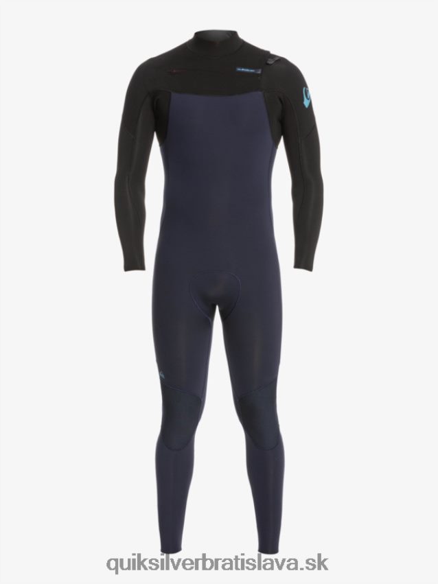 3/2 každodenný neoprénový oblek na zips na hrudi Quiksilver muži B80HXR1278 tmavá námornícka/čierna