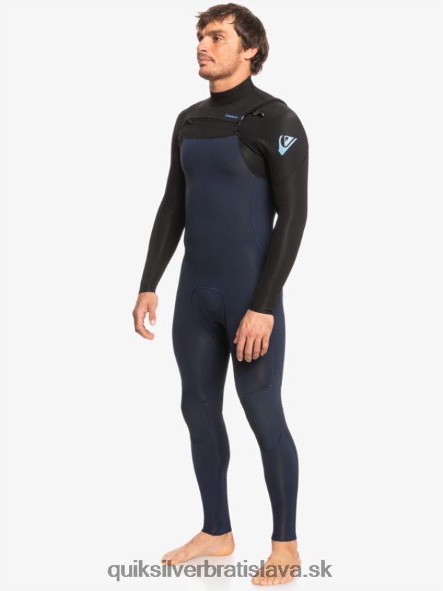 3/2 každodenný neoprénový oblek na zips na hrudi Quiksilver muži B80HXR1278 tmavá námornícka/čierna