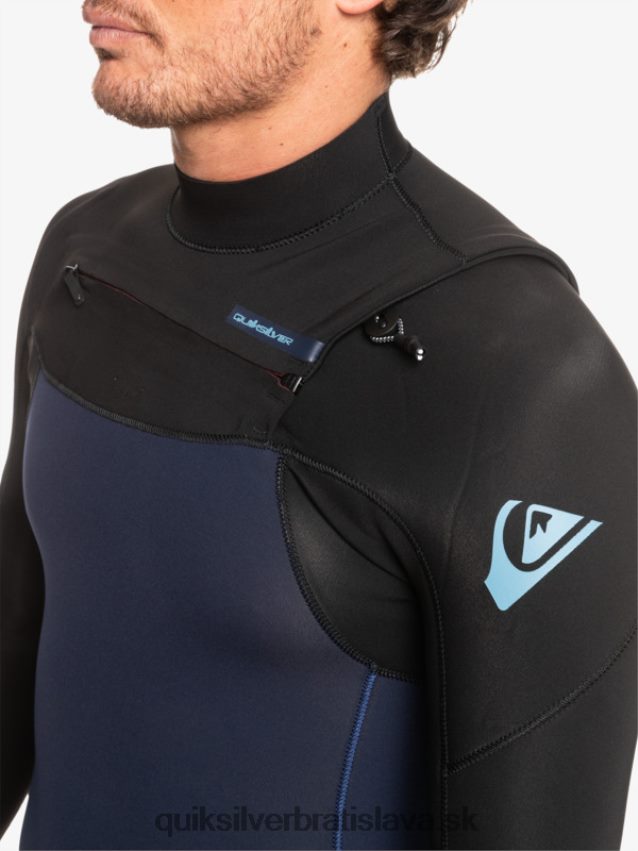 3/2 každodenný neoprénový oblek na zips na hrudi Quiksilver muži B80HXR1278 tmavá námornícka/čierna