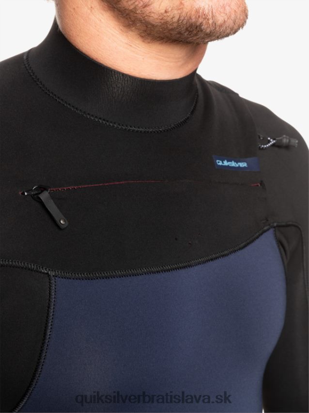 3/2 každodenný neoprénový oblek na zips na hrudi Quiksilver muži B80HXR1278 tmavá námornícka/čierna