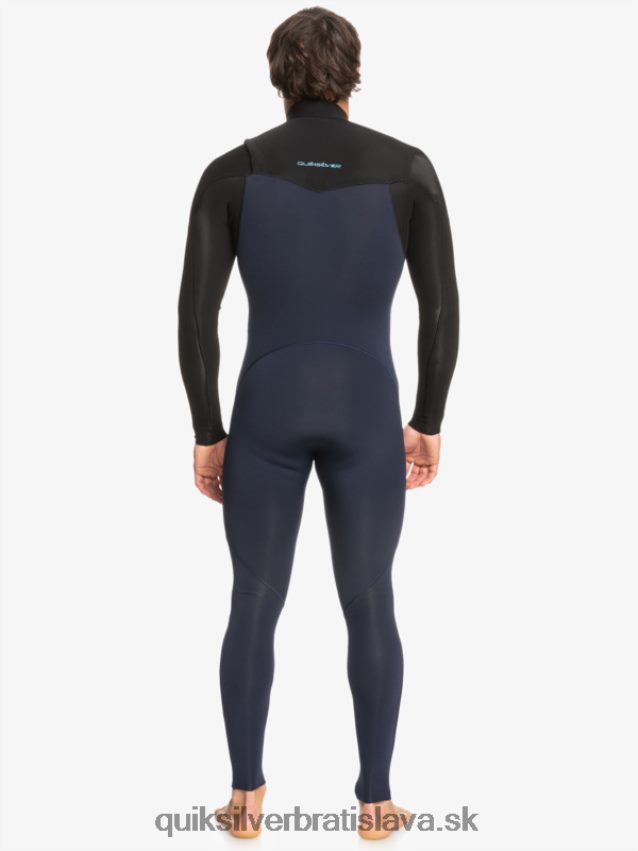 3/2 každodenný neoprénový oblek na zips na hrudi Quiksilver muži B80HXR1278 tmavá námornícka/čierna