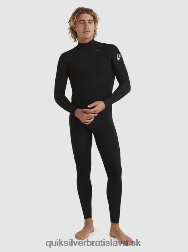 3/2 každodenný neoprénový oblek na zips na hrudi Quiksilver muži B80HXR1280 čierna