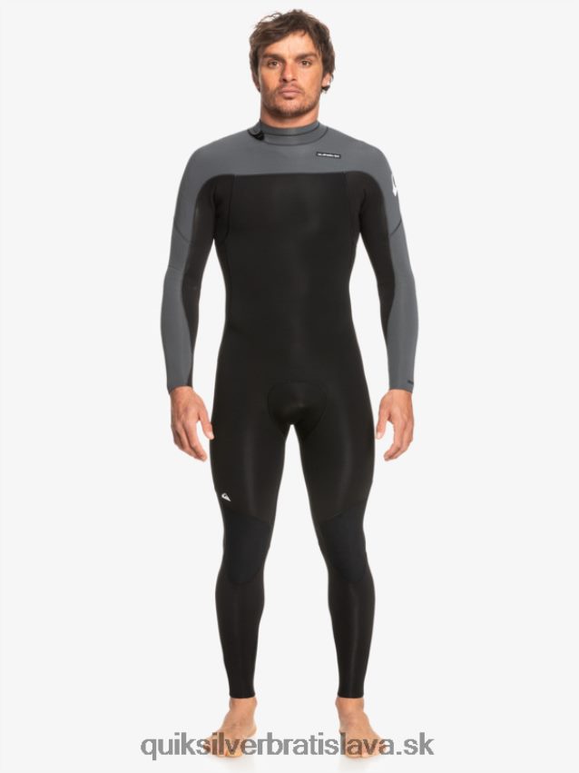 3/2 každodenný neopren so zadným zipsom Quiksilver muži B80HXR926 čierny/delový kov
