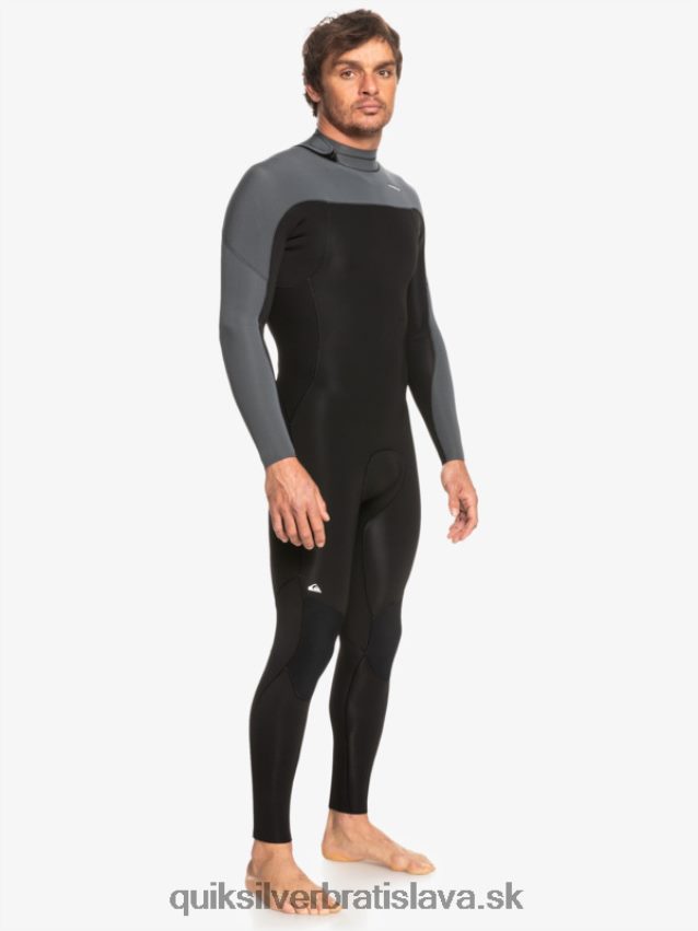 3/2 každodenný neopren so zadným zipsom Quiksilver muži B80HXR926 čierny/delový kov