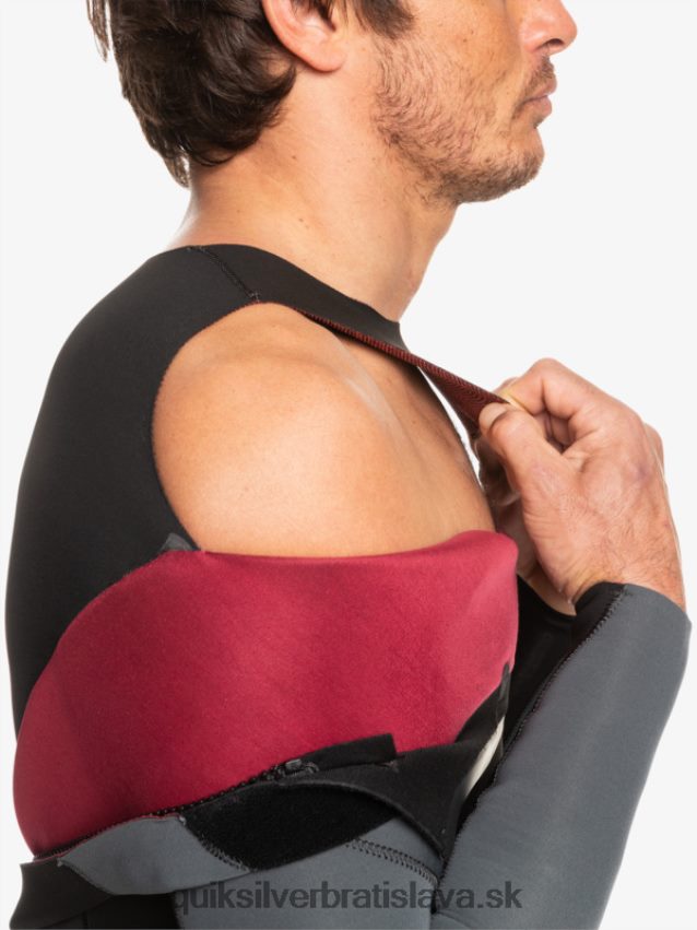 3/2 každodenný neopren so zadným zipsom Quiksilver muži B80HXR926 čierny/delový kov