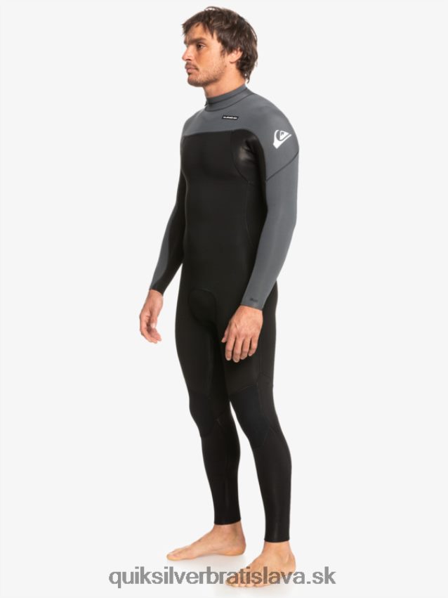 3/2 každodenný neopren so zadným zipsom Quiksilver muži B80HXR926 čierny/delový kov