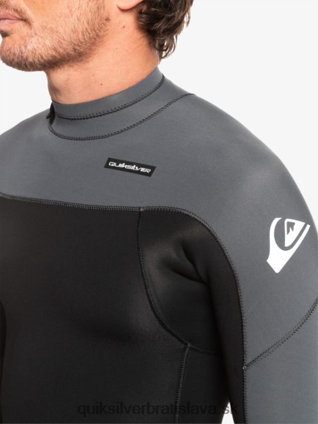 3/2 každodenný neopren so zadným zipsom Quiksilver muži B80HXR926 čierny/delový kov