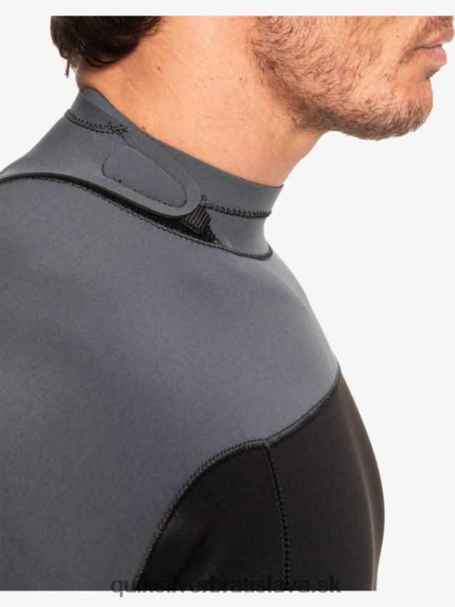 3/2 každodenný neopren so zadným zipsom Quiksilver muži B80HXR926 čierny/delový kov