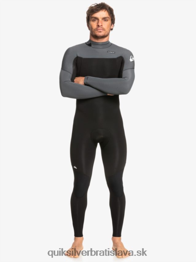 3/2 každodenný neopren so zadným zipsom Quiksilver muži B80HXR926 čierny/delový kov