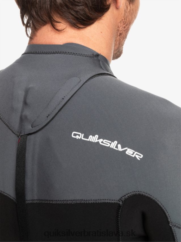 3/2 každodenný neopren so zadným zipsom Quiksilver muži B80HXR926 čierny/delový kov